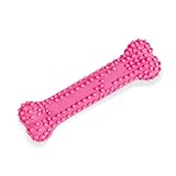 Nylabone Puppy Teething & Soothing Flexible Chew Toy Pink Bone Chicken X-Small/Petite (1 Count)