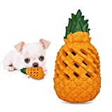 FAIRWIN Puppy Chew Toys Small Dogs Toys Indestructible Dog Chew Toys Tough Dispensing Dog Treat Toy Durable Pineapple Teething Toys Lifetime Replacement