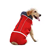IREENUO Winter Coats for Dogs,Reversible Windproof Waterproof Design Dog Life Jacket Fleece Vest for Small Medium Large Dogs